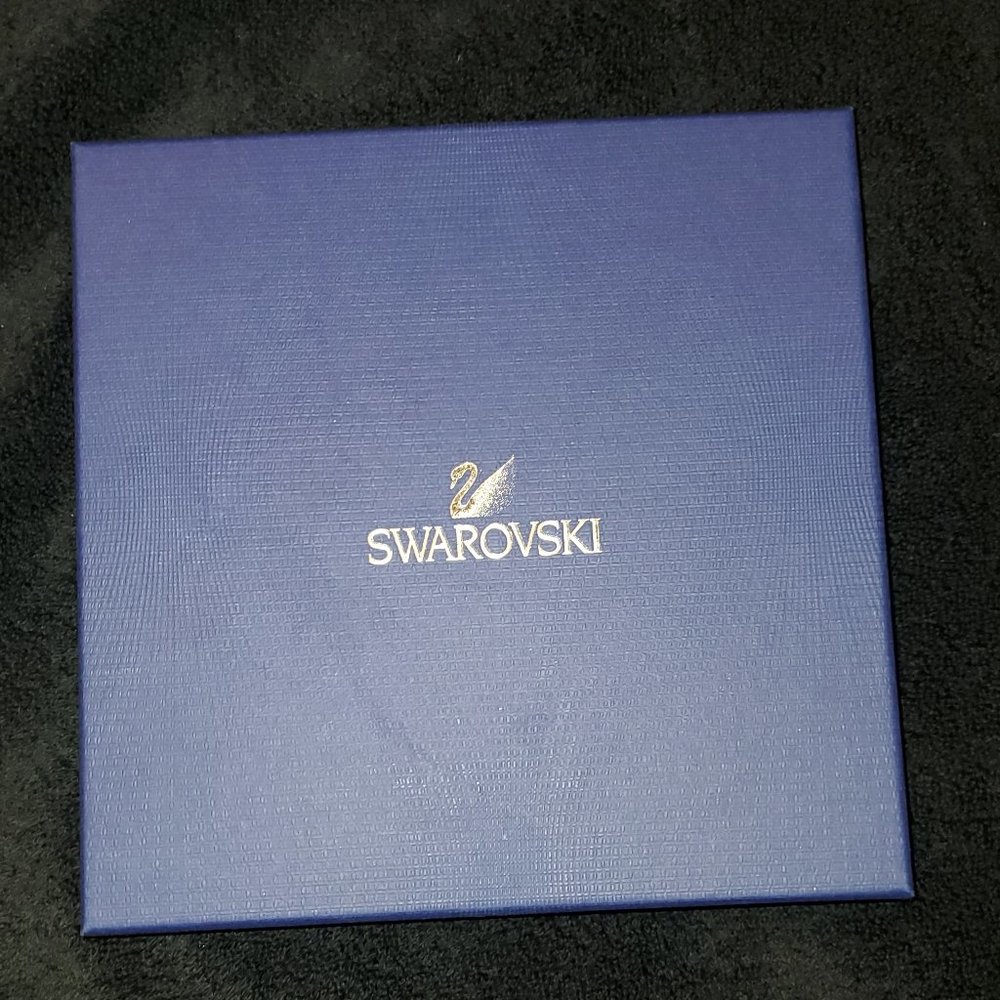 Swarovski Tennis Necklace and Stud Pierced Earring Set